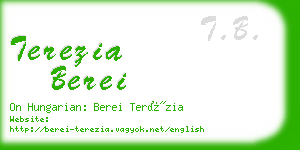 terezia berei business card